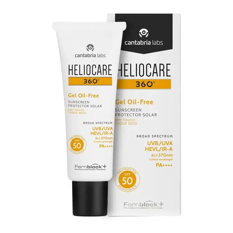 Gel Oil Free SPF 50+ Protector solar facial para pieles grasas o con tendencia acneica