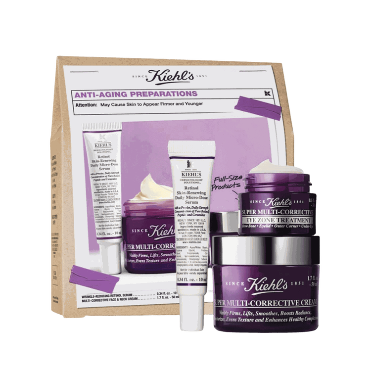 Anti-Aging Preparations - Set de regalo, Retinol Skin-Renewing Daily Micro-Dose Serum 10ml + Crema Super Multi-Corrective 50ml + Super Multi-Corrective para ojos: 14ml