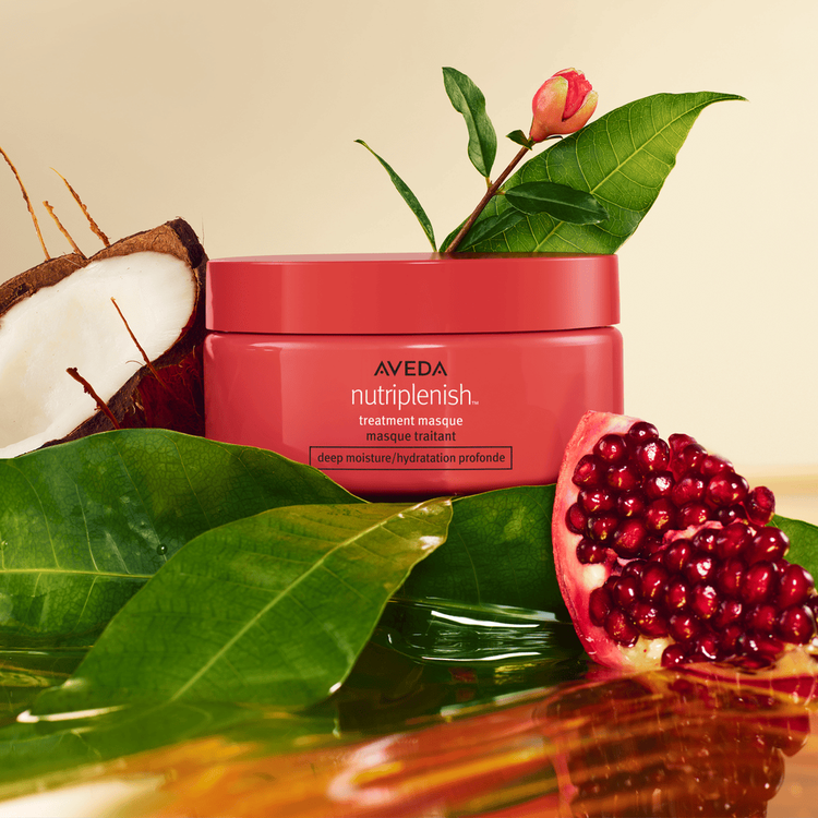 Nutriplenish Mascarilla hidratante profunda hidrata y nutre el cabello seco y opaco