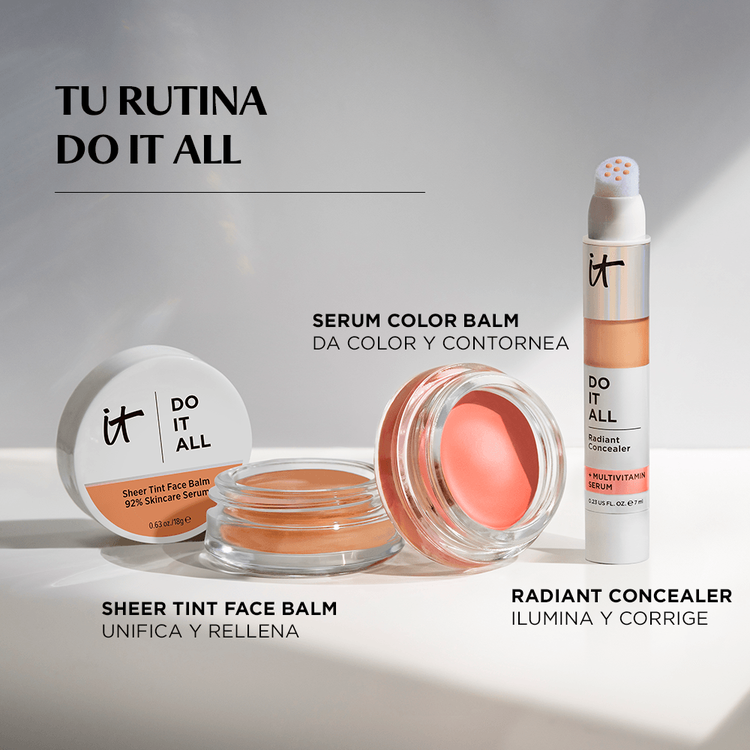 Do It All Sheer Tint Face Balm - Base de maquillaje de cobertura construible, hidrata hasta 24 hrs, 18 gr