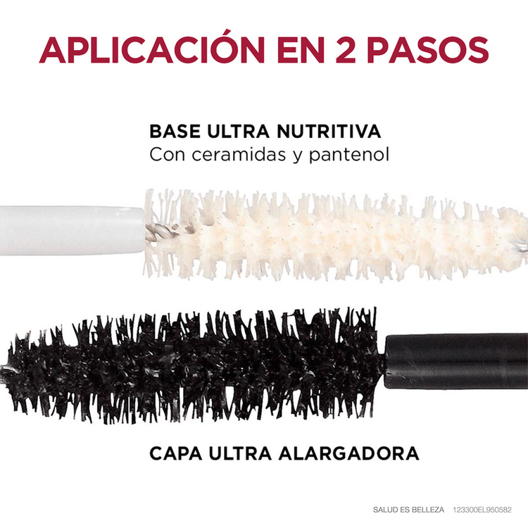 Double Extension Mascara de pestañas pestañas nutridas con efecto extensión