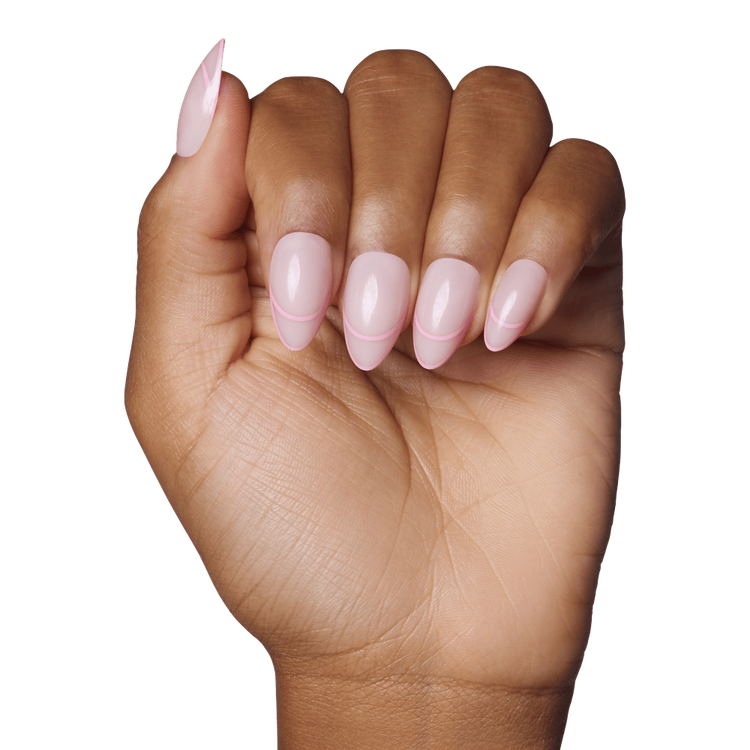 Uñas artificiales con punta francesa