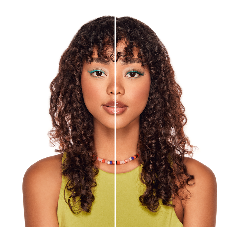 Winks Be Yourself Vibez, Black Strip Lash Pestañas redondeadas look de ojos grandes y expresivos.