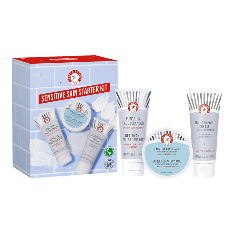 Sensitive Skin Starter - Kit para piel sensible, exfolia e hidrata la piel