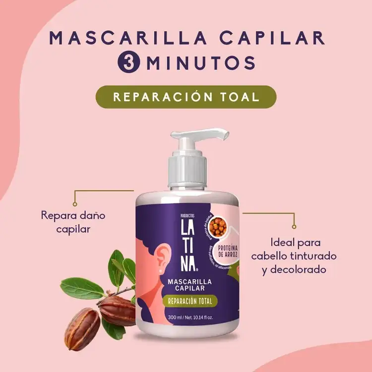 Mascarilla capilar, reparación total