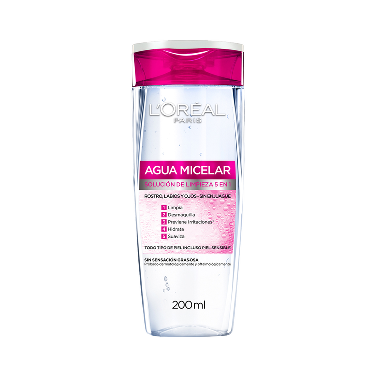 L'Oreal Paris Agua Micelar Suero facial limpiador y desmaquillante