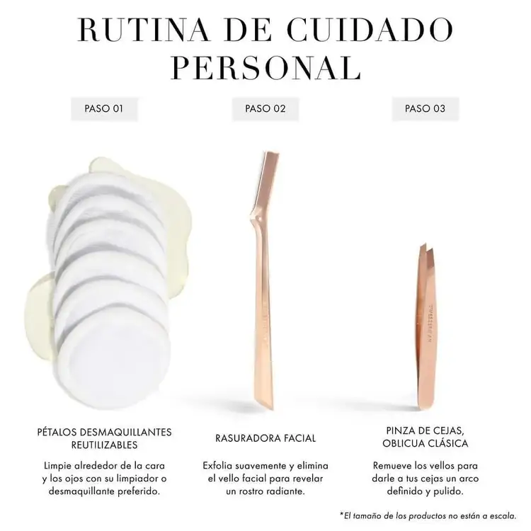 Rose Gold - Navaja facial, ayuda a una suave exfoliación de la piel