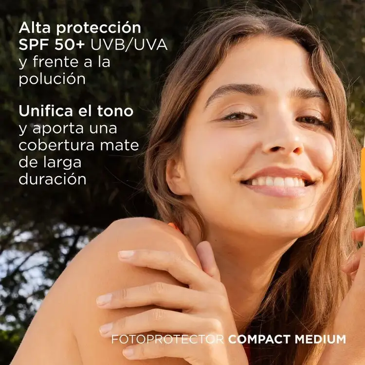 Isdin Compact Medium Protector solar facial con color