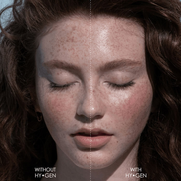 Hy-Gen Energizing & Hydrating Paleta de sombras suero ligero con acabado húmedo.