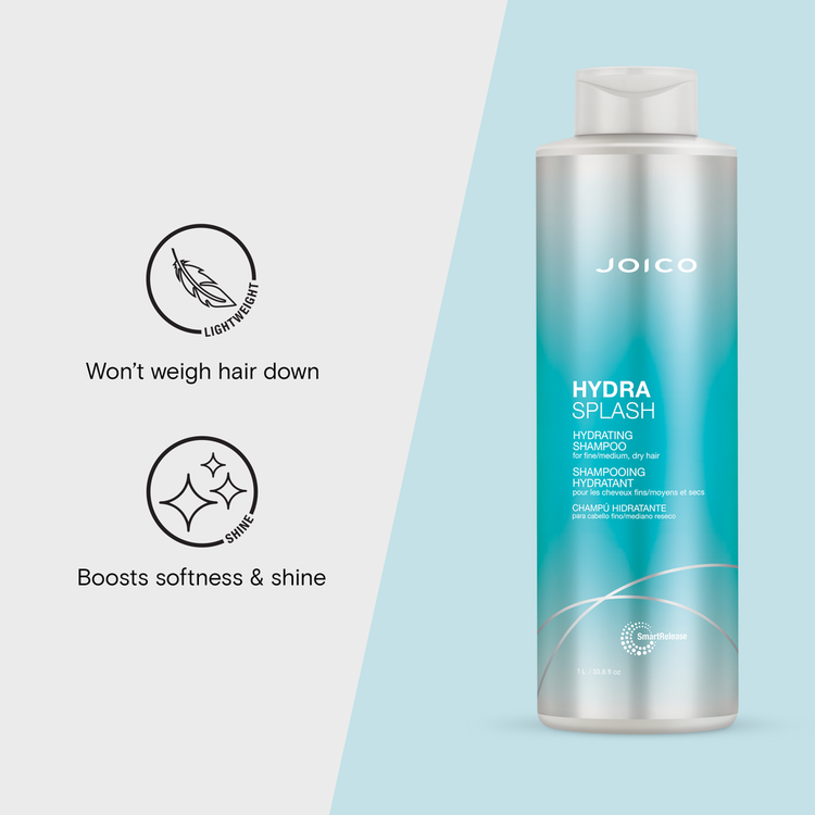 HydraSplash Hydrating Shampoo hidratante hidratación ligera para cabello fino/medio y seco