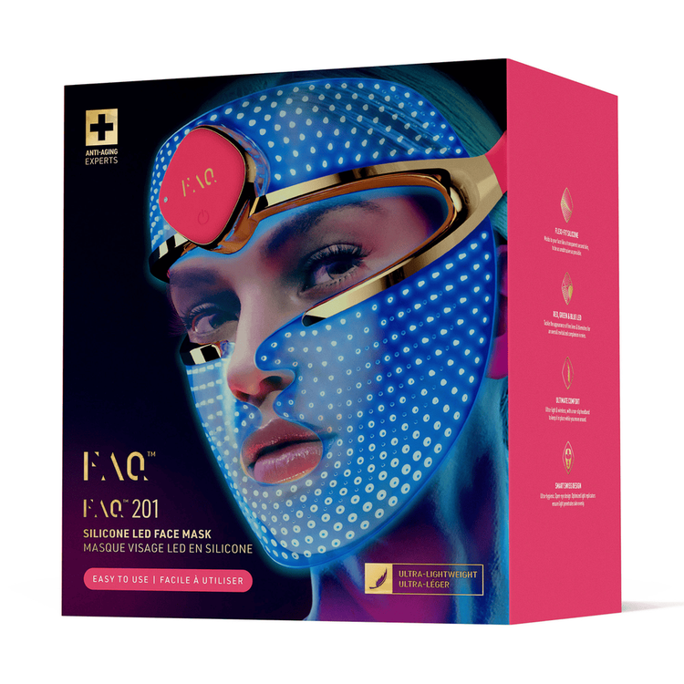 Faq 201 Mascarilla facial led inalámbrica con led rgb y anti-envejecimiento