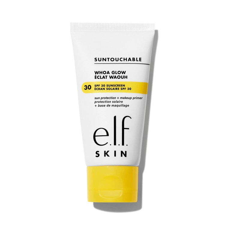 Suntouchable Whoa Glow - Protector solar facial, luminoso y prebase de maquillaje con FPS 30