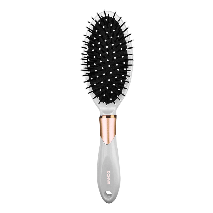 Velvet Touch - Cepillo ovalado color blanco con dorado