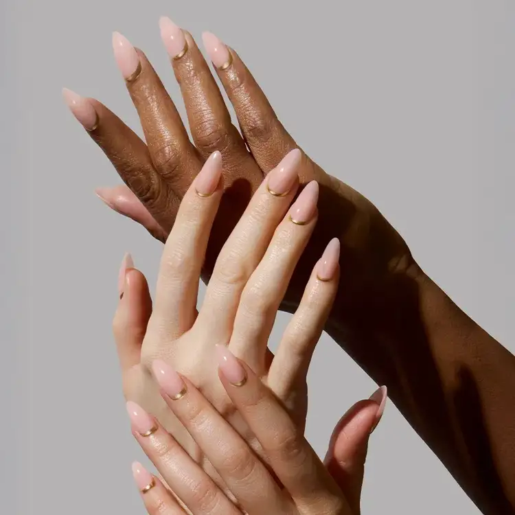 Uñas postizas adhesivas toque sutíl de lujo