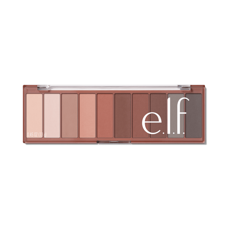 e.l.f. Perfect 10 Eyeshadow Palette Paletas de sombras de ojos de 10 tonos con una mezcla de mates y brillos
