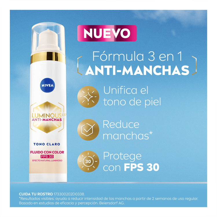 Luminous 630 - Fluido facial, reduce manchas