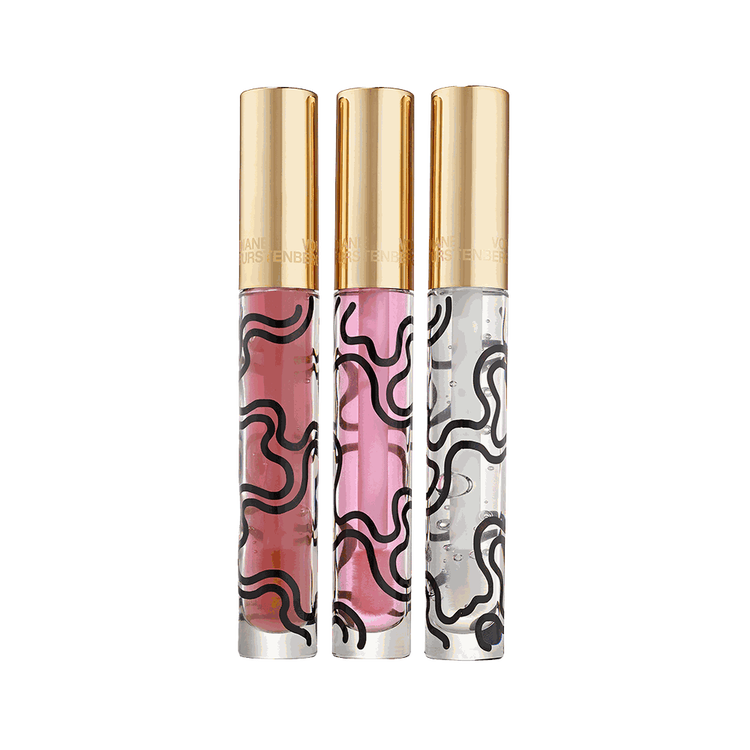 InCharge Glossy - Set de regalo, Lipgloss Dusk Pink + Crystal + Salt Pink