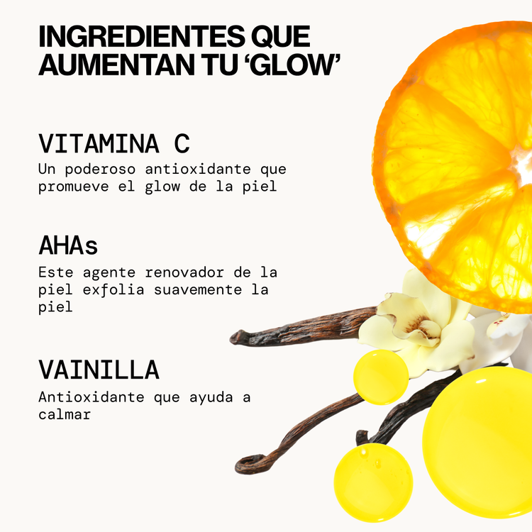 Glow Baby Brightening Limpiador facial limpieza profunda y luminosidad