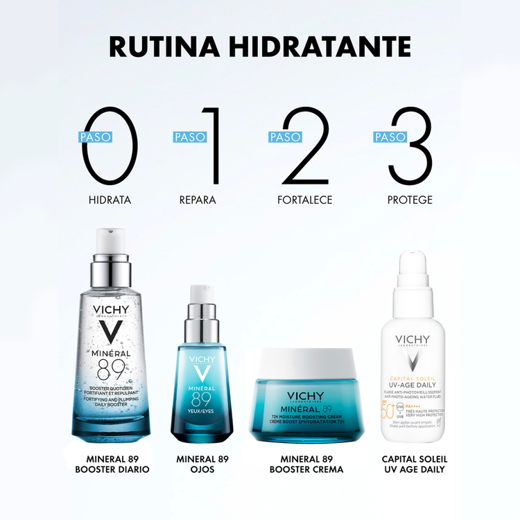 Mineral 89 - Crema hidratante, fortalece la barrera cutánea