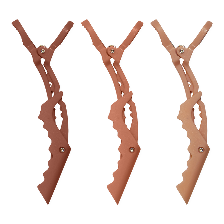 Multi-Color No Slip Crocodile Clips Pinzas para el cabello ideal para peinados