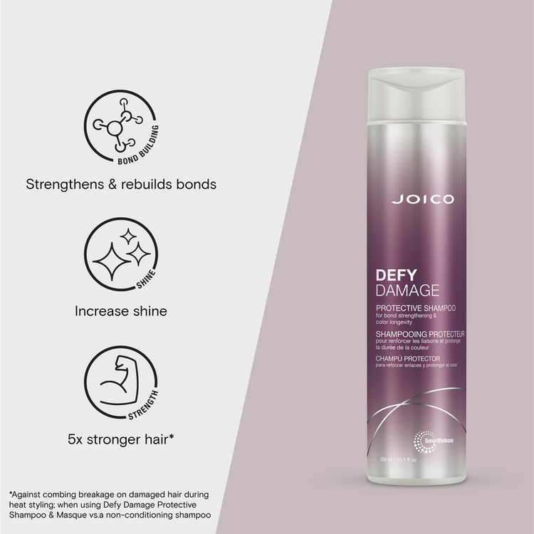 Defy Damage Protective Shampoo limpia las impurezas
