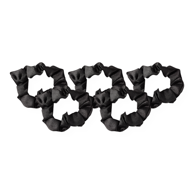 Black Satin Sleep - Scrunchies, ideales para dormir sin maltratar el cabello