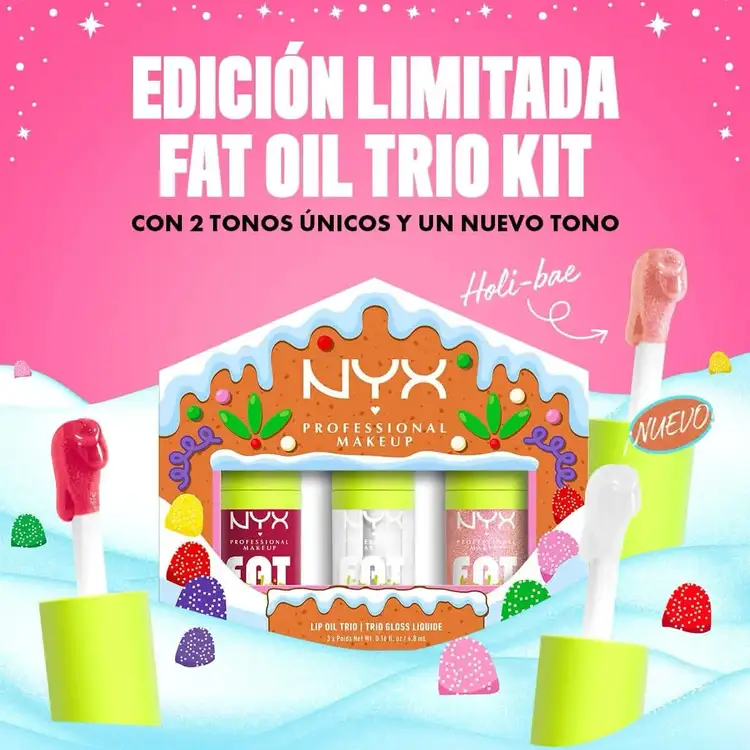 Gingerbaddie - Fat Oil Trio, set de aceite labial de edición limitada