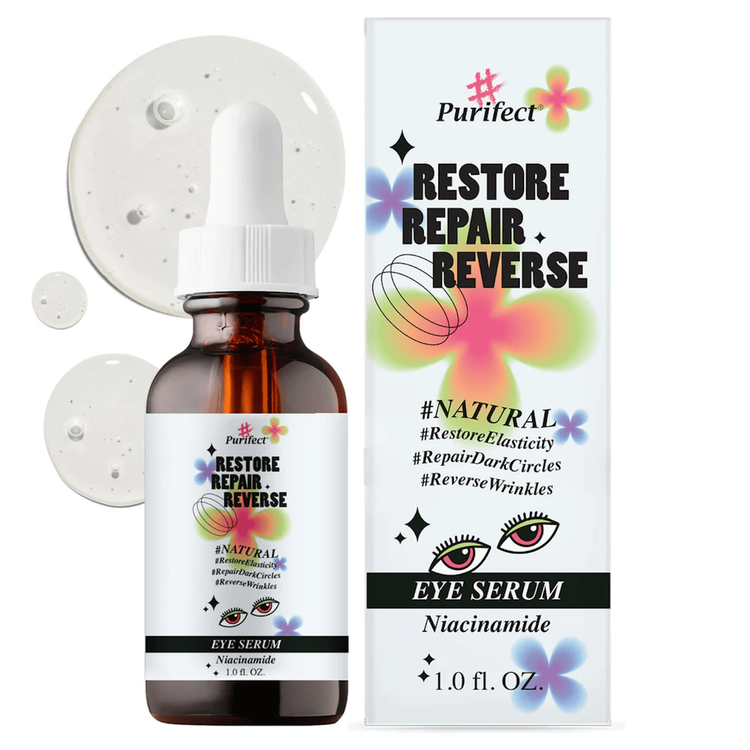 Eye Serum Restore Repair Reverse Niacinamide Suero de ojos estimula colágeno y elasticidad