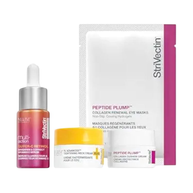 Peptide Plump - Set de regalo, mascarilla facial + crema cushion + crema de cuello + suero facial