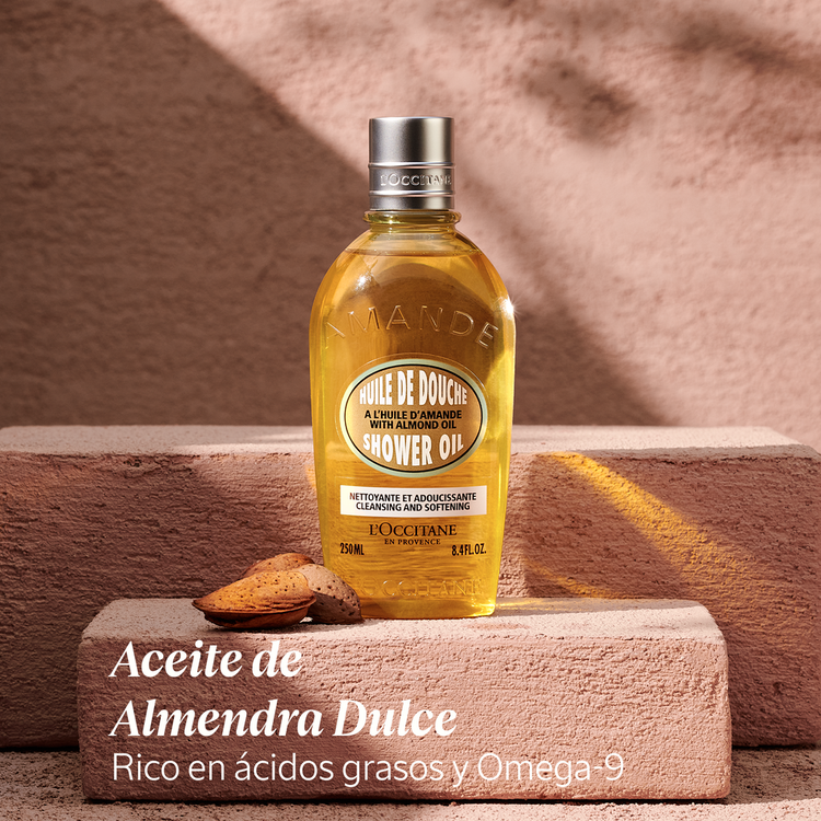 Aceite de ducha, suaviza y embellece la piel