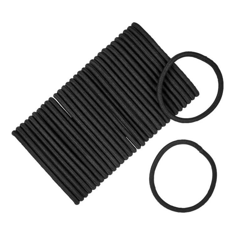 Scunci - Ligas elásticas negras libres de metal