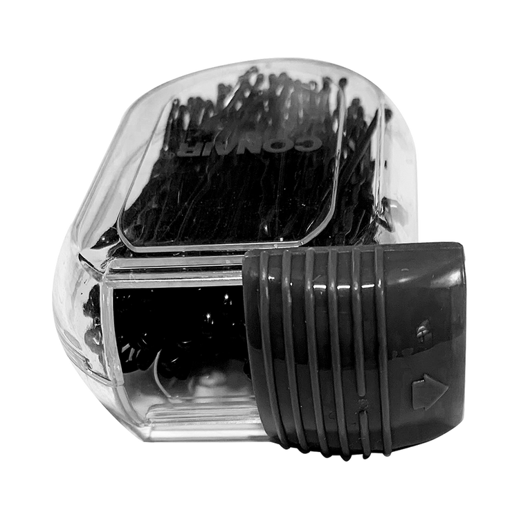 Conair - Pasadores negros con estuche