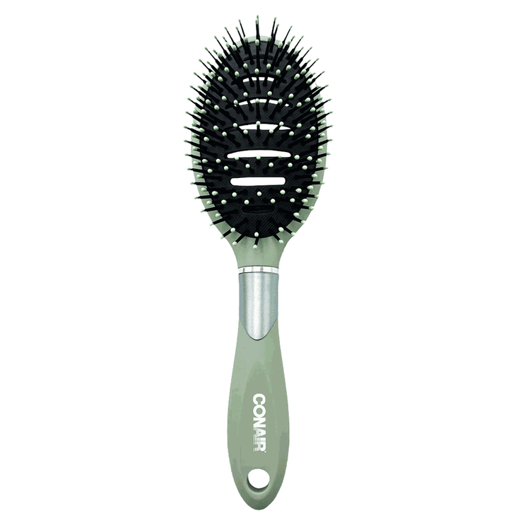 Velvet Touch - Cepillo ovalado, color verde