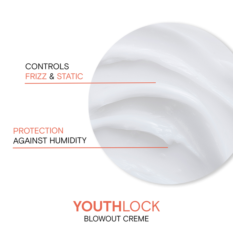 YouthLock Blowout Crème Crema protectora de calor protege el cabello