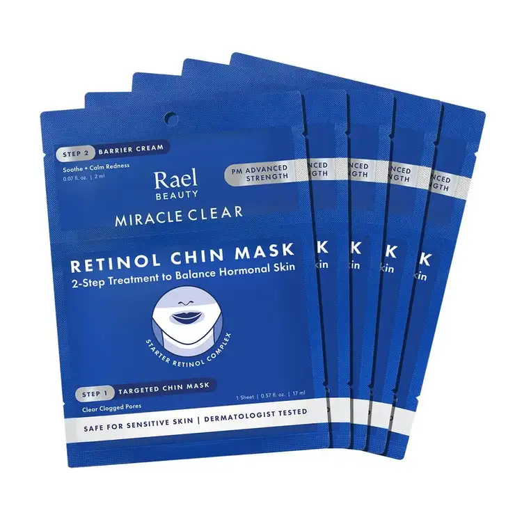 Miracle Clear Retinol Chin Mascarilla combate el acné