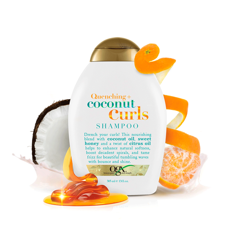 OGX Quenching + Coconut Curls - Shampoo, para rizos