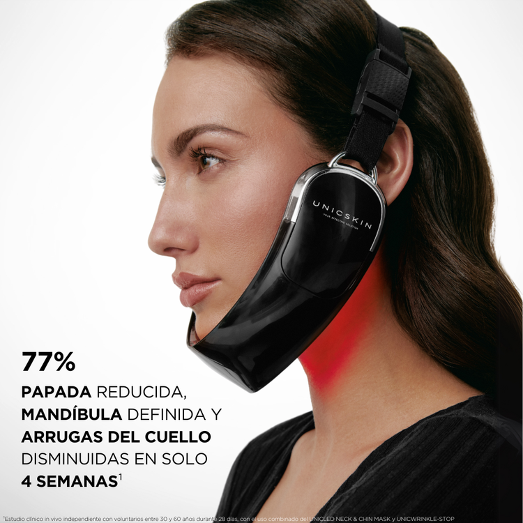 Unicled Neck & Chin Mask Dispositivo led con tecnología de luz infrarroja