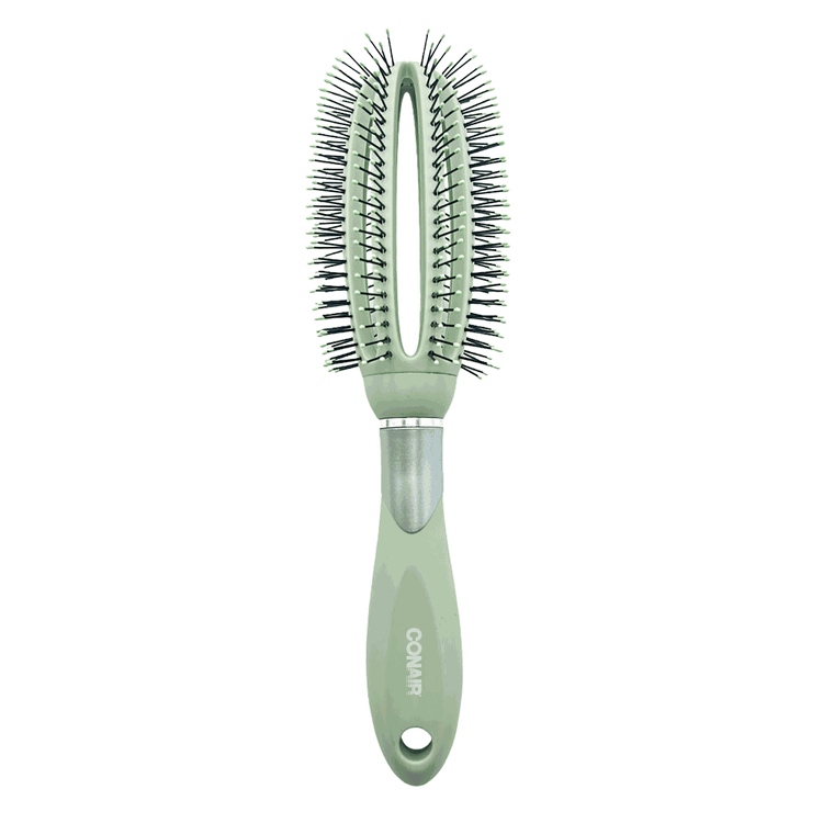 Velvet Touch - Cepillo redondo, color verde