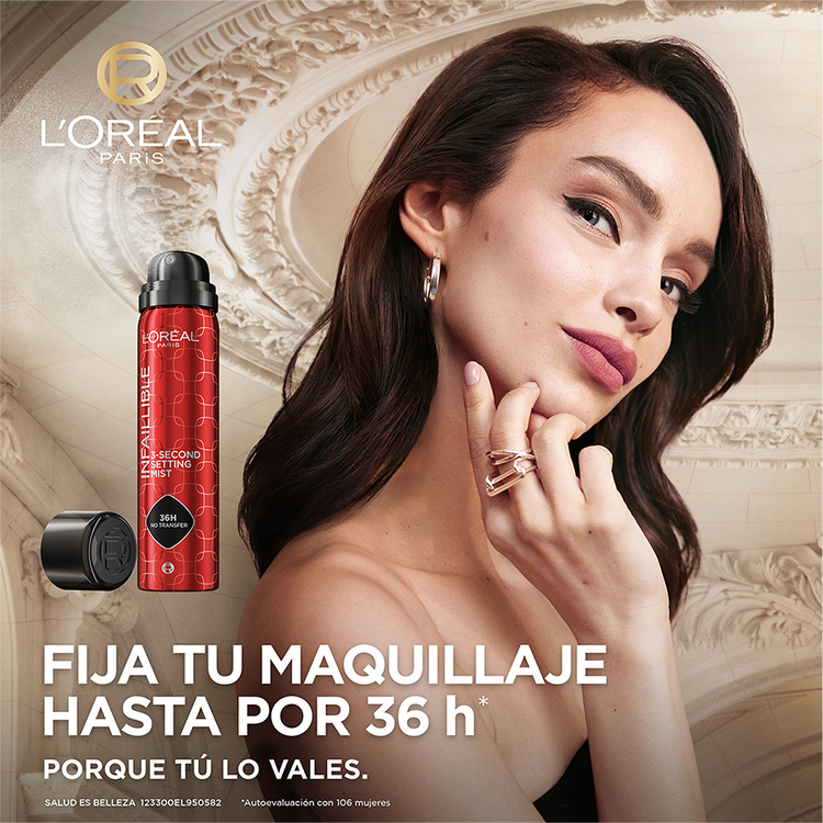Infallible 3-Second Setting Mist Fijador de maquillaje sella maquillaje con larga duración