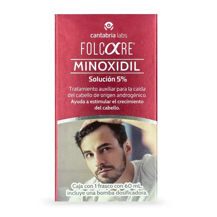 Minoxidil - Solución 5%, auxiliar para la caída del cabello