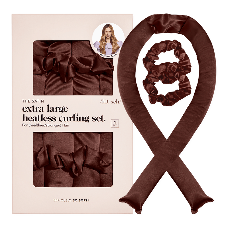 Extra Large Heatless Curling Set Satin Set rizador rizos suaves y sin calor