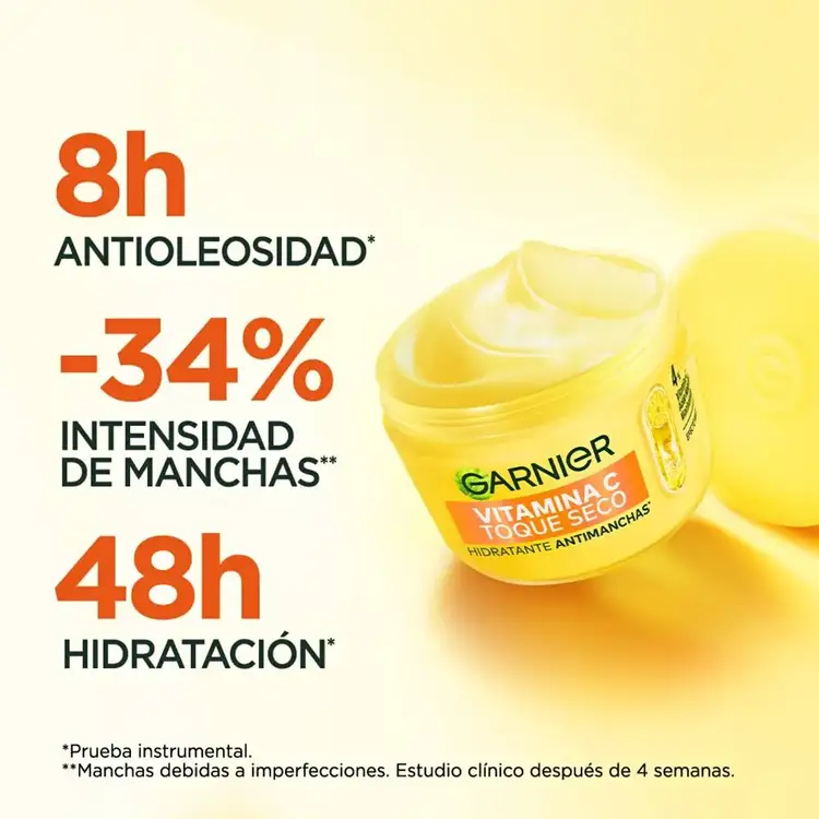 Vitamina C Toque Seco - Hidratante antimanchas, con vitamina C y ácido hialurónico