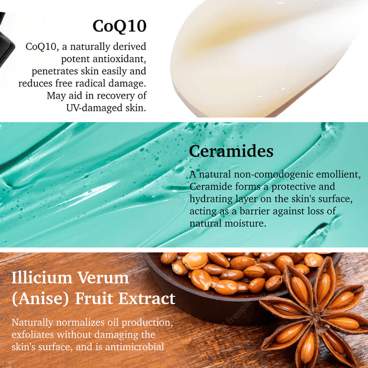 Smoothing Q10 + Vit E - Serum facial, reduce daño solar y repara