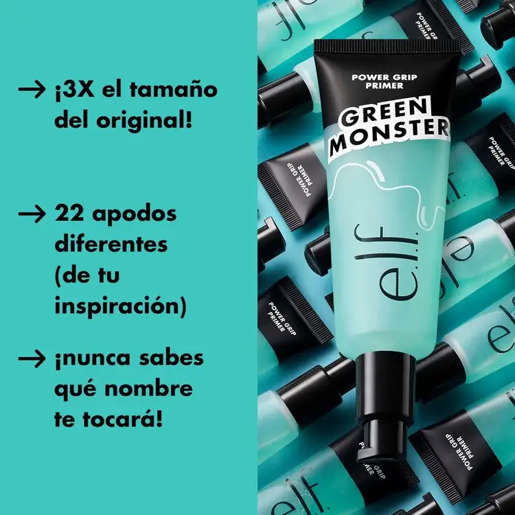 e.l.f. Power Grip Primer Jumbo Prebase facial de maquillaje hidratante a base de gel gran tamaño