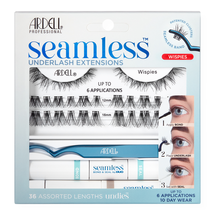 Seamless Underlash Extension Kit - Wispies Extensiones para pestañas inferiores alarga y da volumen sin que se note.