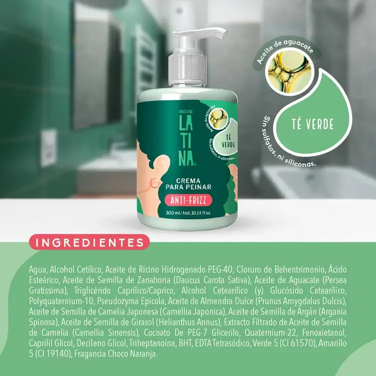 Crema para peinar, antifrizz