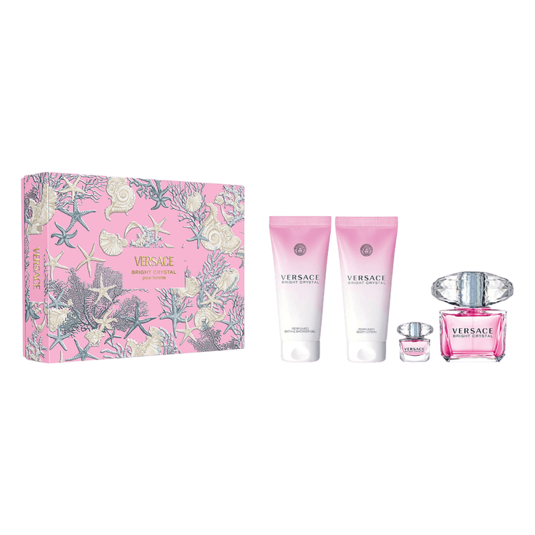 Bright Crystal - Set de regalo, Eau de Toilette 90 ml + Body Lotion 100 ml + Shower Gel + mini
