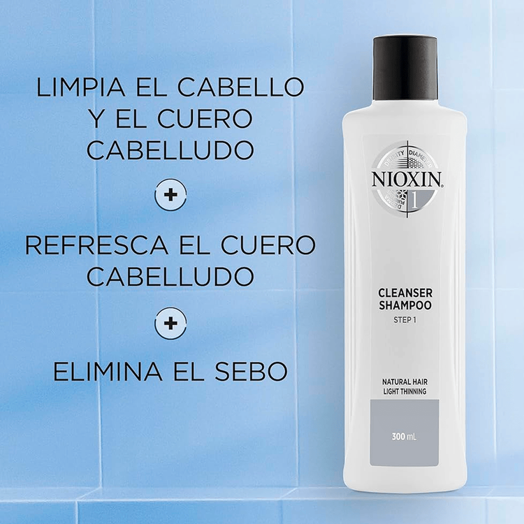 Sistema 1 - Shampoo, para cabello con adelgazamiento capilar