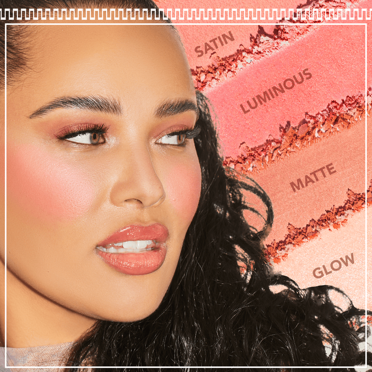 Go Flush Yourself Blush & Highlight Face Paleta de rubores e iluminador iluminación y color natural para el rostro