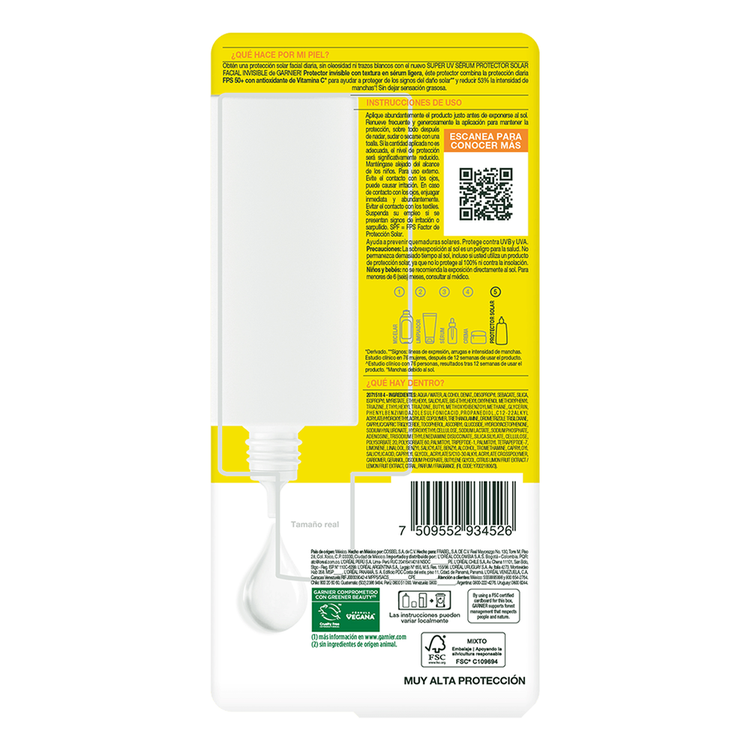 Garnier Skin Protector solar protege de los rayos UVB